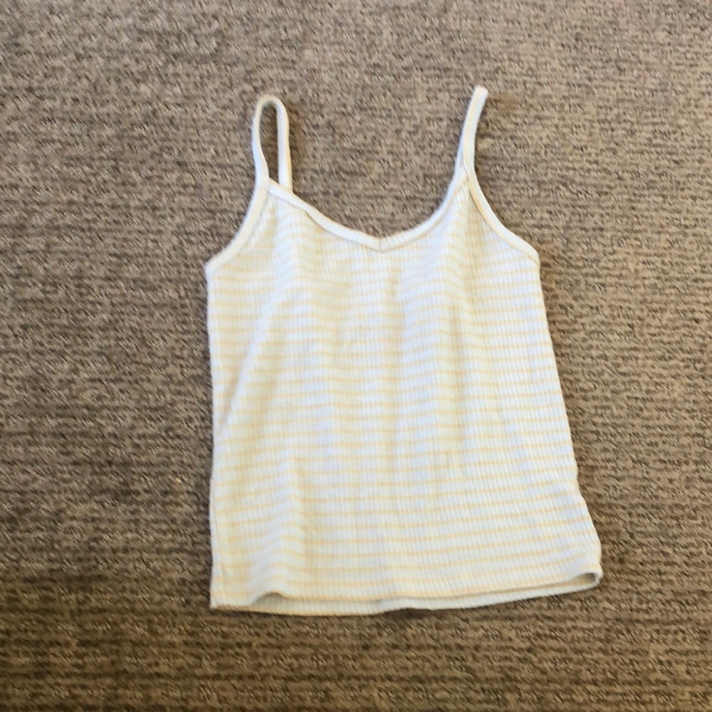 Blue, yellow tank top